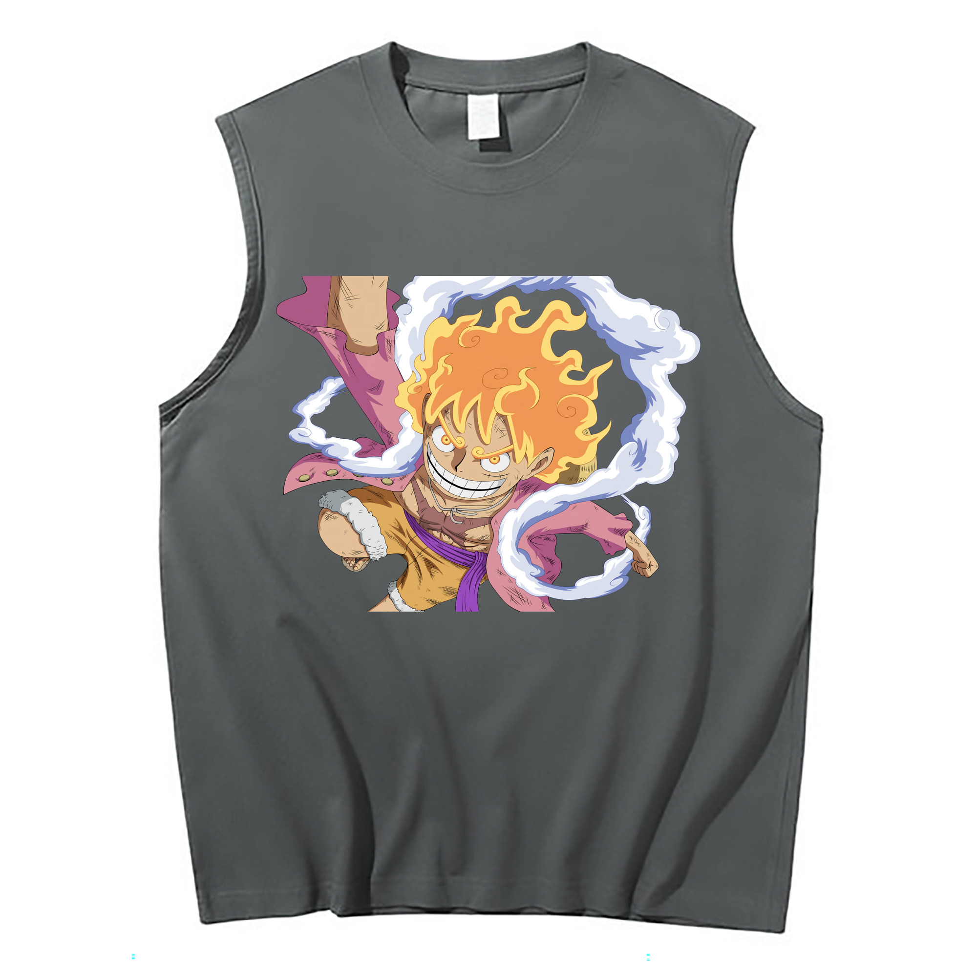 ワンピース モンキー・D・ルフィ ONE PIECE Monkey D. Luffy コットン100％タンクトップ（フロントプリント）